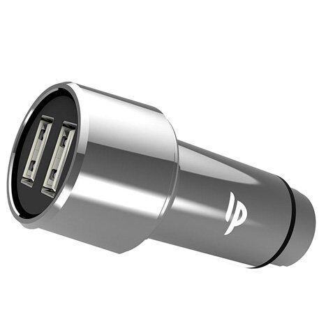 Автомобильное ЗУ LilPartner LP SteelMate Dual USB Smart Car Charger (Silver/Серебристый) - 4