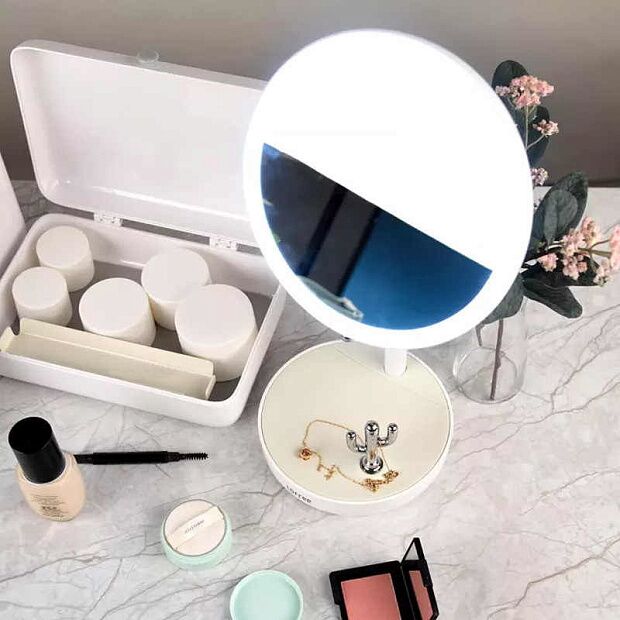 Умное зеркало Lofree Morning Light LED Beauty Mirror Official Standard (White/Белый) - 2