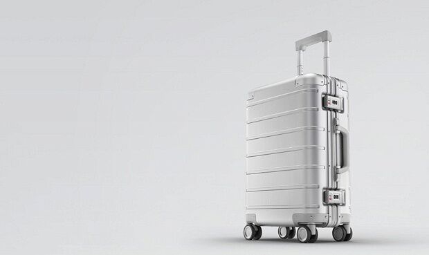 Чемодан Xiaomi metal suitcase 2 (Silver/Серебристый) - 4