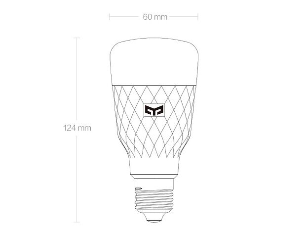 Лампочка Yeelight Smart Light Bulb 1S (White/Белый) - 3