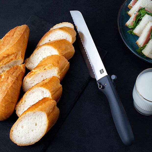 Нож для хлеба HuoHou Bread Knife HUO086 (Black) - 6