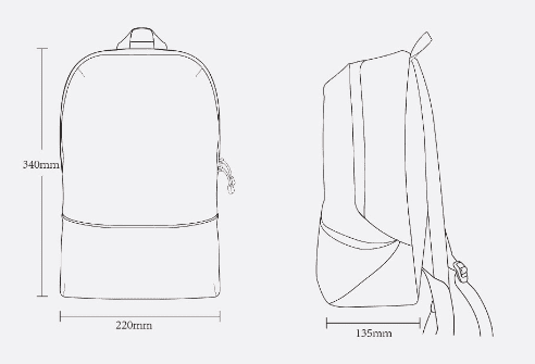 Рюкзак Zanjia Lightweight Big Backpack (Black/Черный) - 2